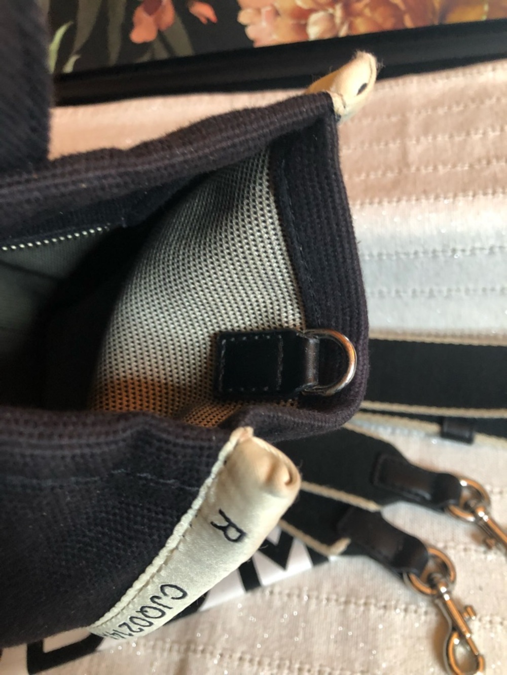 Marc Jacobs Black Canvas 'The Tote Bag' with Removable Strap - Picture 11 of 12